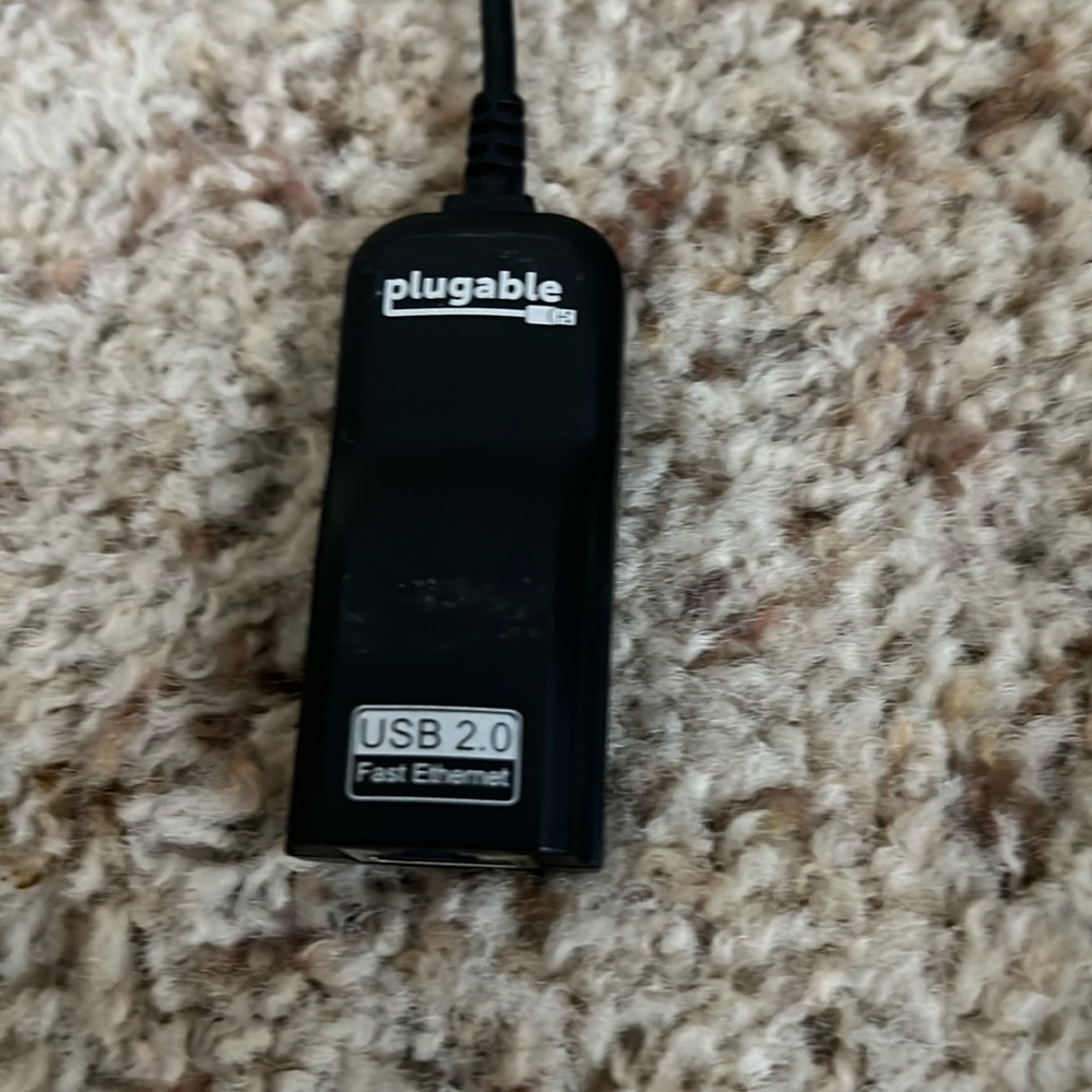 Plugable USB 2.0 to Ethernet Fast 10/100 LAN Wired Network Adapter
